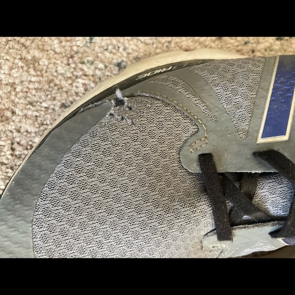 NEW BALANCE Speed Ride Sneakers Gray and Blue Size 11.5 - Picture 4 of 4